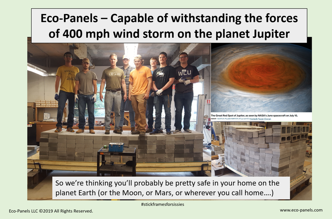 Wind Load Testing Eco-Panels at WCU